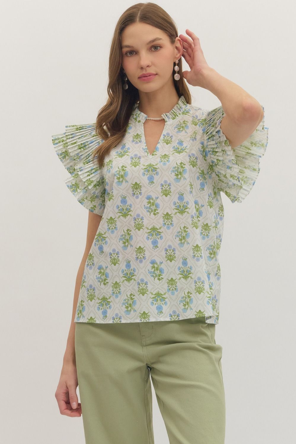 Sage Bloom Top