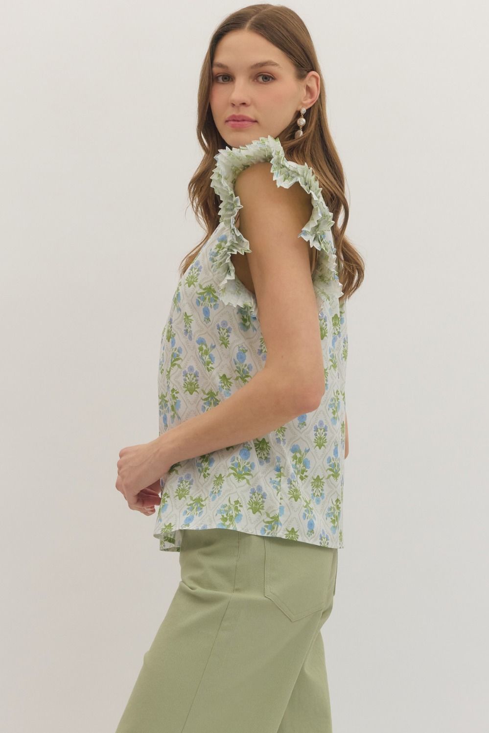 Sage Bloom Top