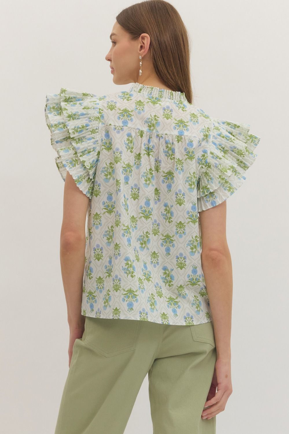 Sage Bloom Top