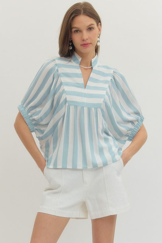 Sea Breeze Striped Top
