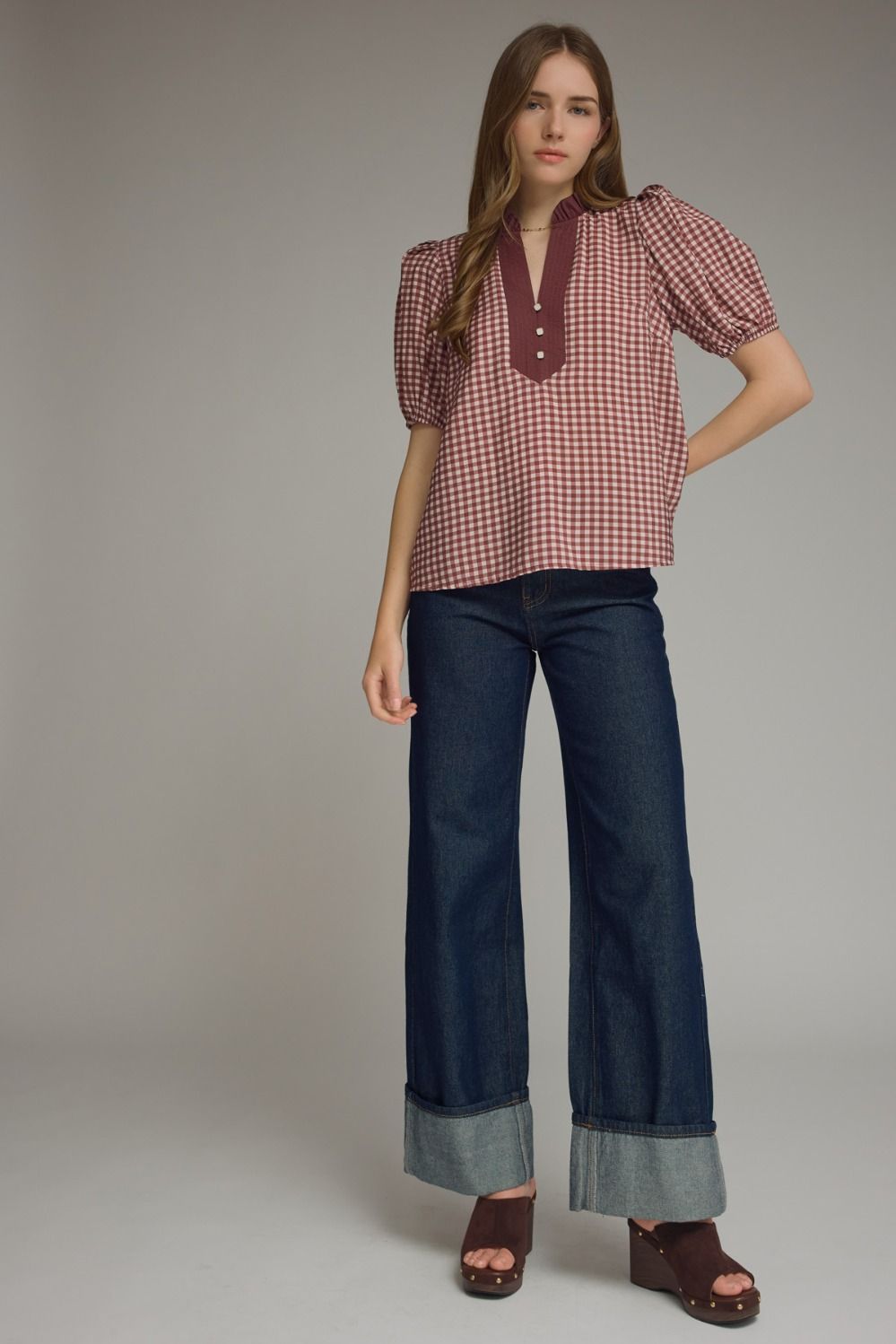Emmie Gingham Top