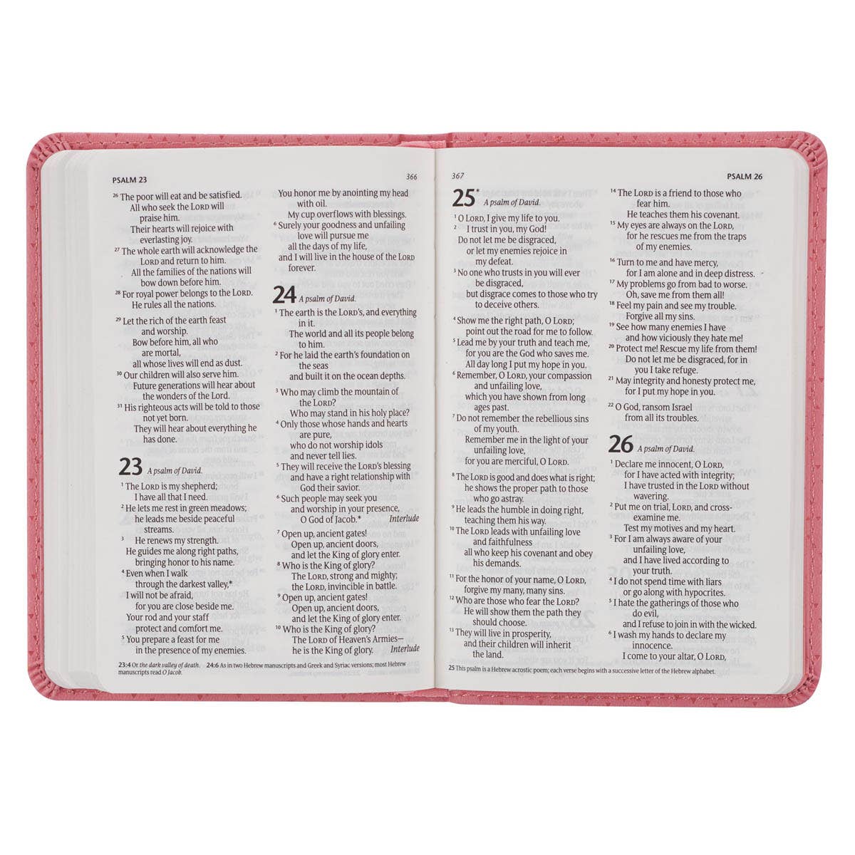 The Porch Bible NLT Infant New Testament Faux leather, Pink
