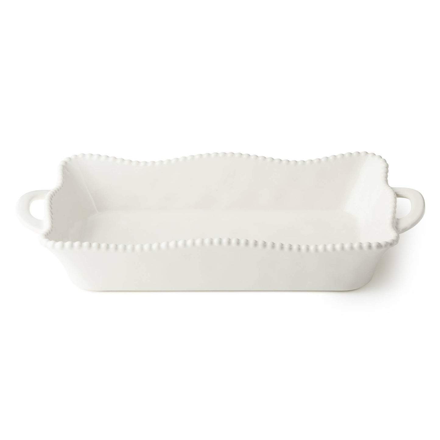 The Porch Perlette Cream Medium Rectagular Baker 14in x 8.75in