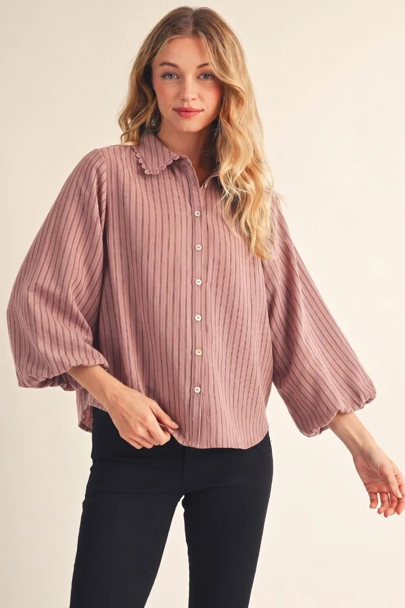 The Madeline Pleated Blouse