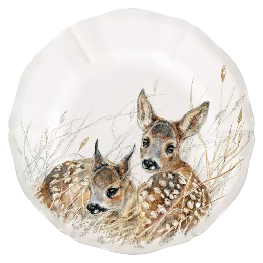 Gien Sologne Wildlife Young Canape Plate