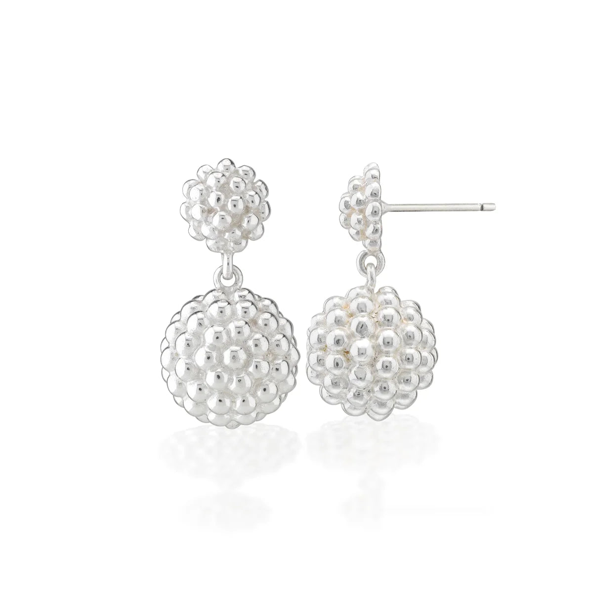 Capucine De Wulf Double Drop Earrings - Silver