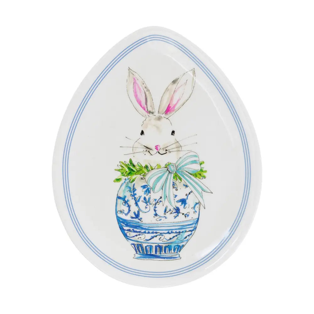 The Porch Boston International Bunny Egg Ceramic Plate