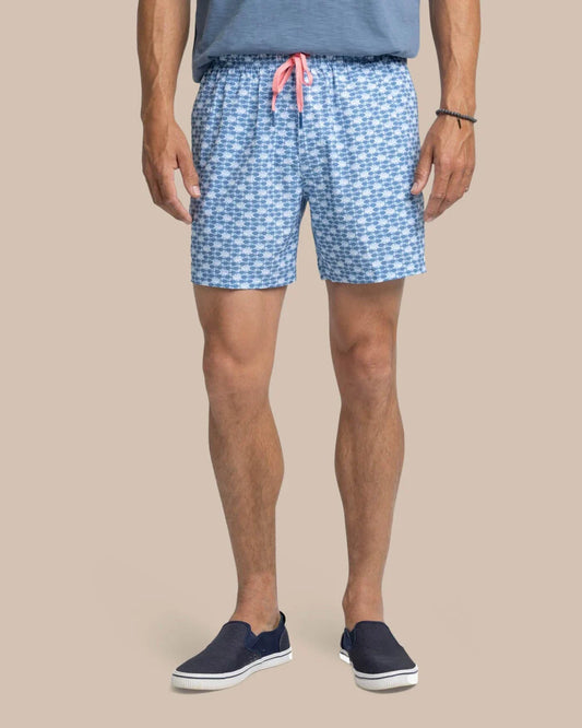 Southern Tide Heather Skipping Jacks Swim Trunk