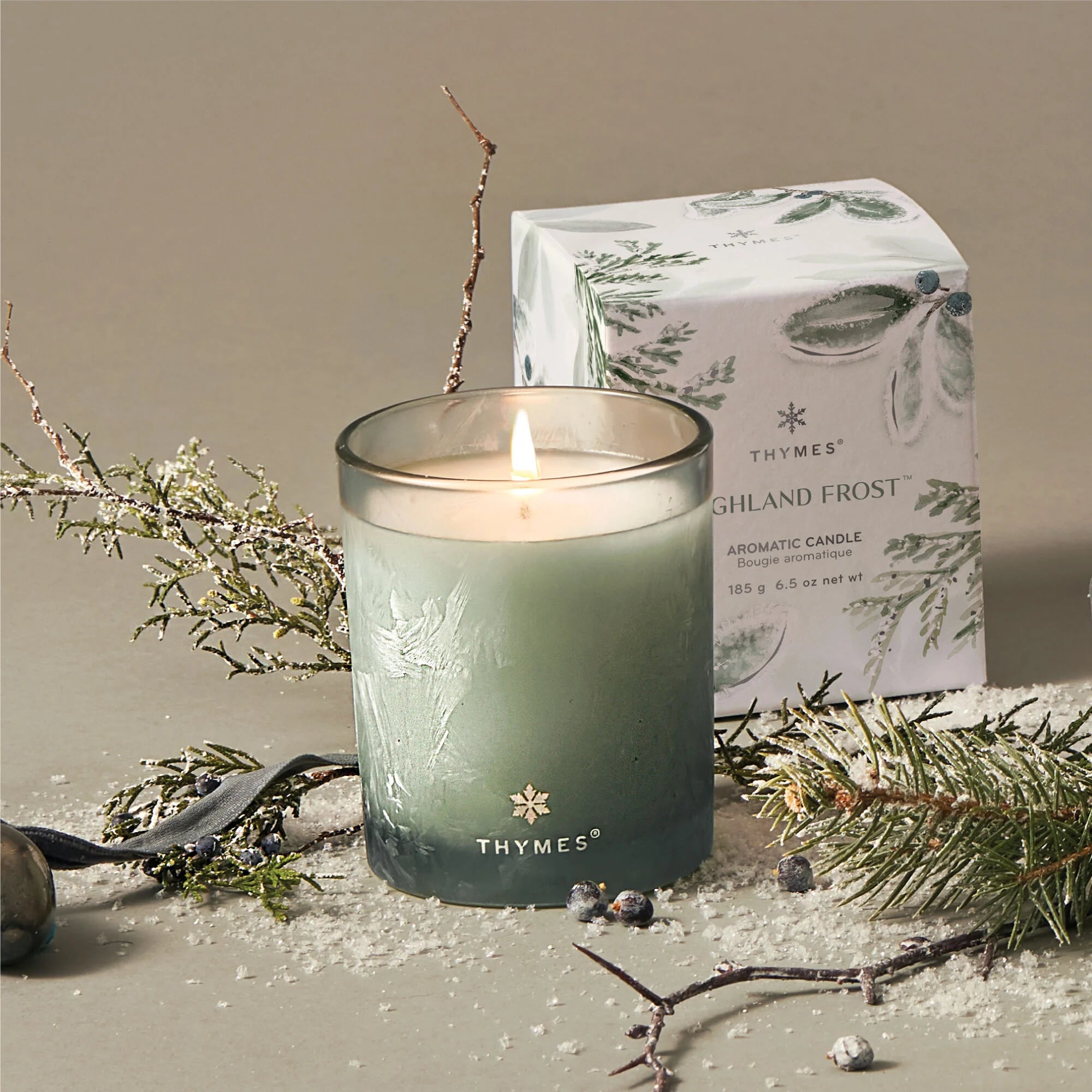 Thymes Highland Frost Boxed Candle - Thumbnail 2