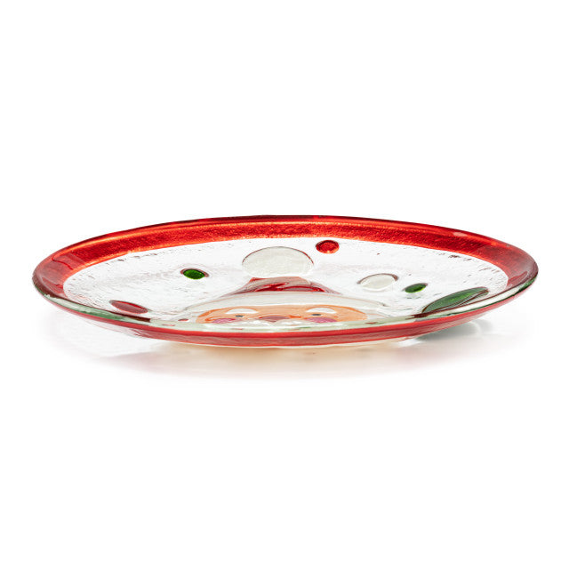 Demdaco Santa mini round plate