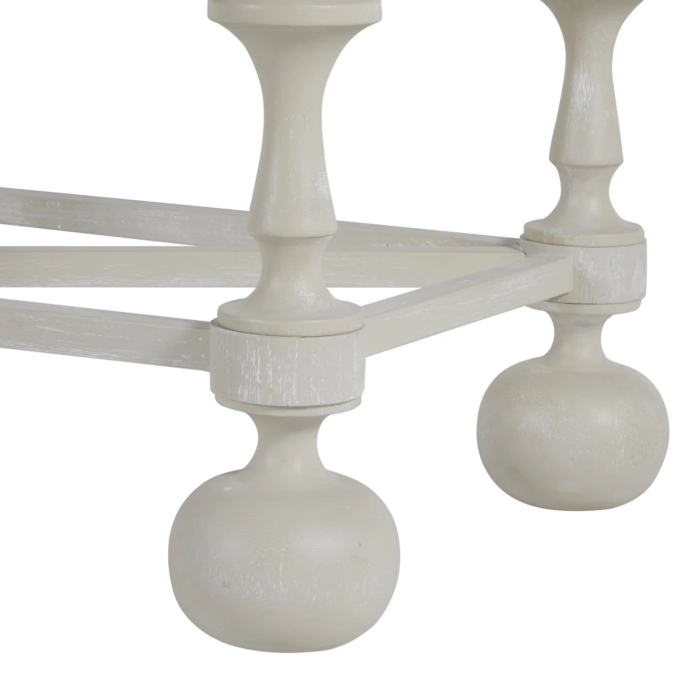 Gabby Arrington Mindi Veneer Rectangle Console Table - White Ivory, 76 in. W x 37.25 in. H