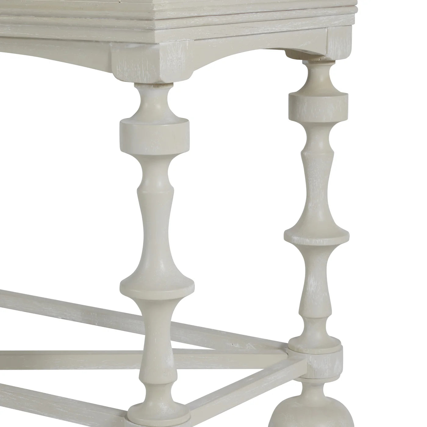 Gabby Arrington Mindi Veneer Rectangle Console Table - White Ivory, 76 in. W x 37.25 in. H