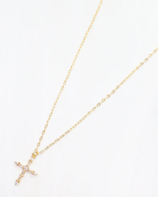 Caroline Hill Wilson Cross Necklace