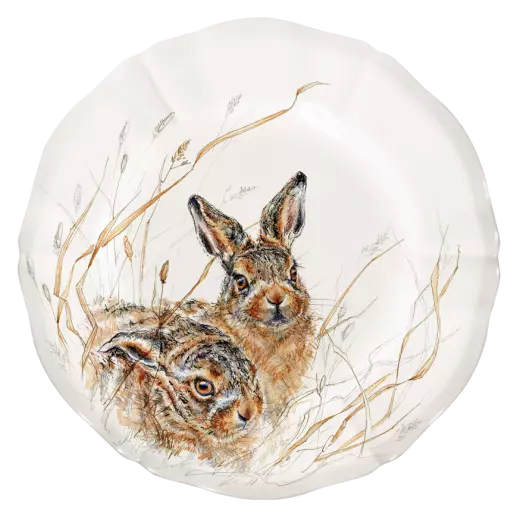 Gien Sologne Wildlife Young Canape Plate