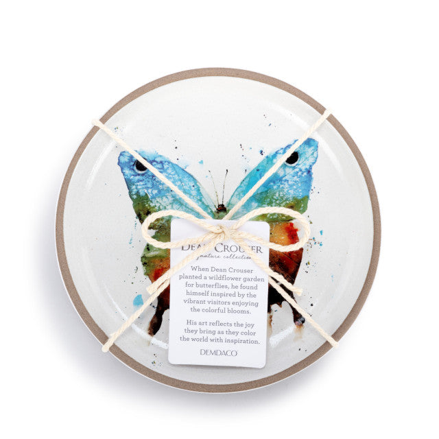 Demdaco Butterfly Collection- Appetizer Plates Set of 4