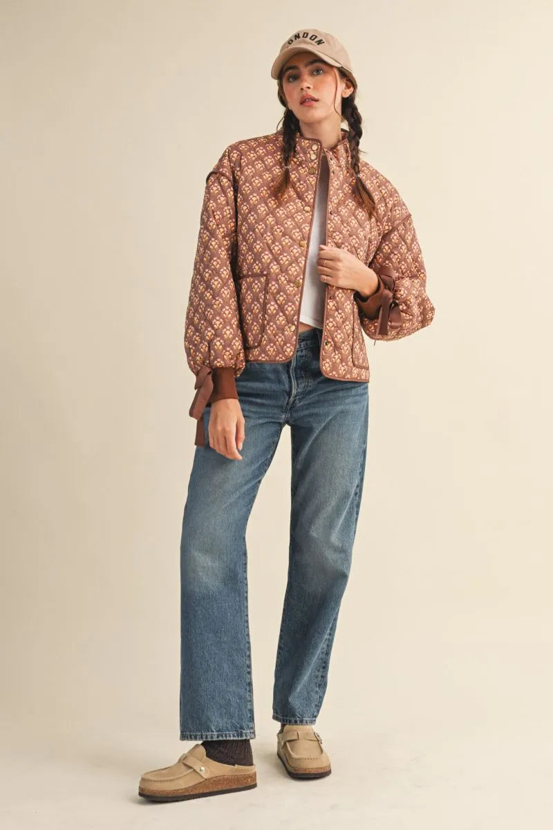 Amber Floral Quilted Jacket