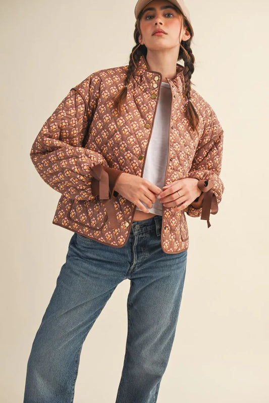 Amber Floral Quilted Jacket
