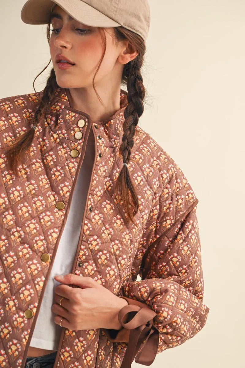 Amber Floral Quilted Jacket
