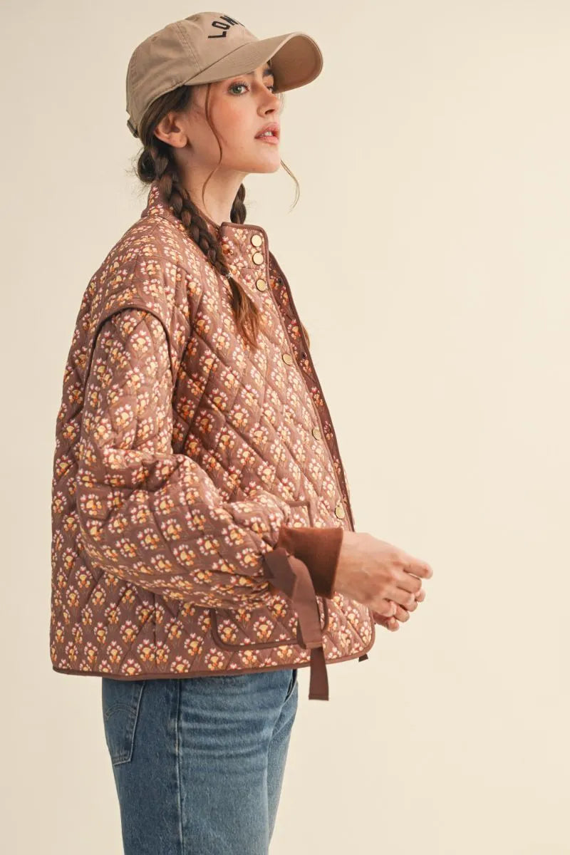 Amber Floral Quilted Jacket