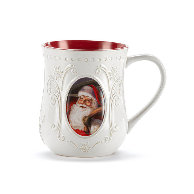 Demdaco Ceramic Santa Clause Mug