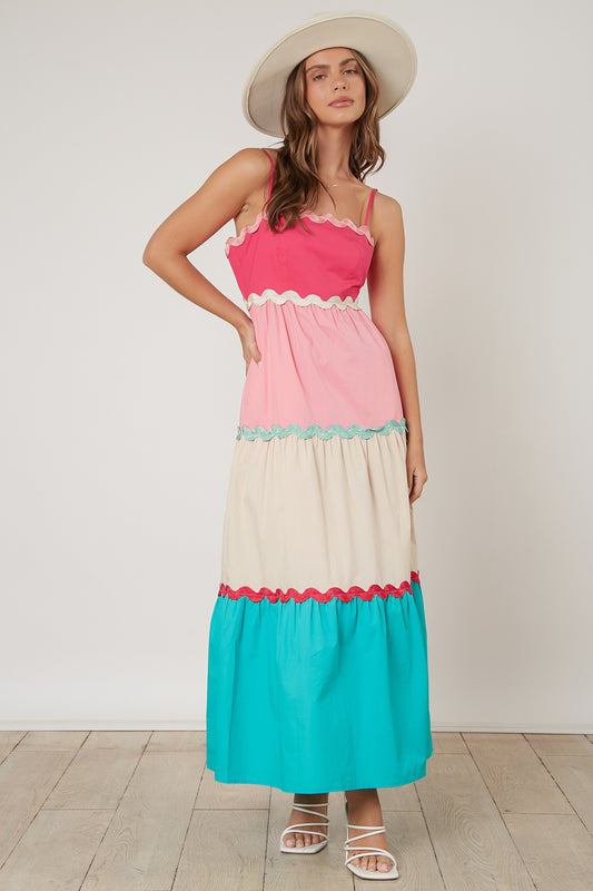 Pastel Sunshine Maxi Dress