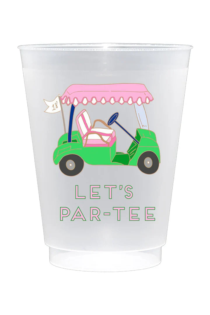 Canvas Style Golf Shatterproof Cups