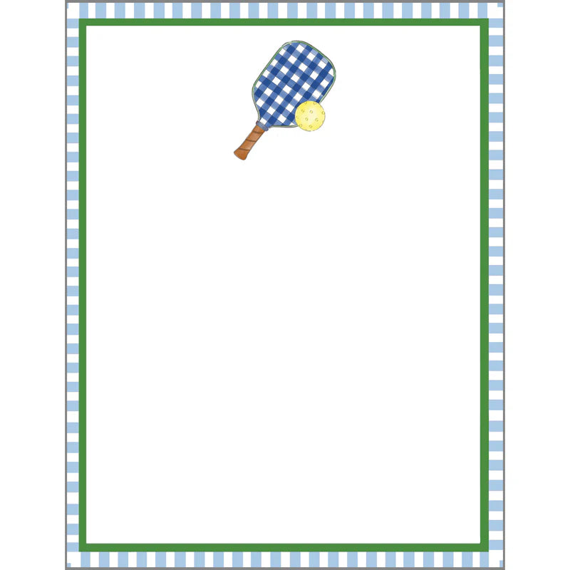 WH Hostess Blue Plaid Pickleball Notepads