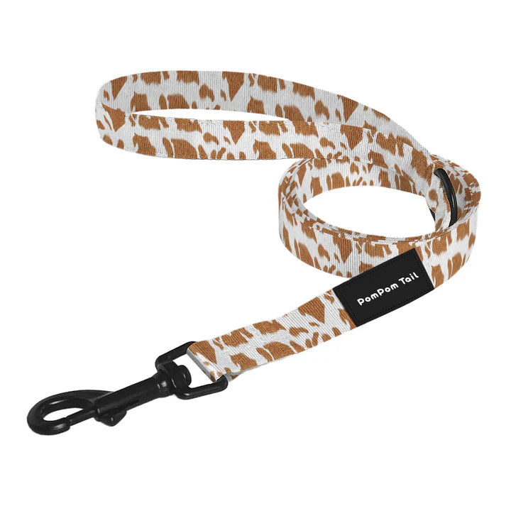 PomPom Tail Star Leopard Strong Dog Leash