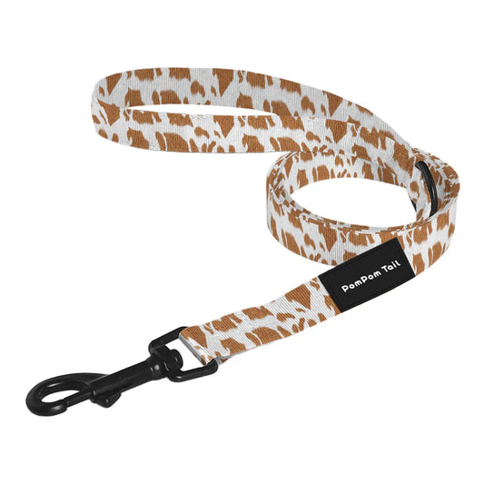 PomPom Tail Star Leopard Strong Dog Leash