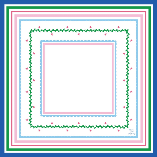Bam! Let's Mahjong Grandmillennial Mat- Blue