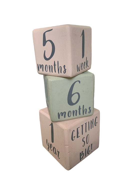 Mud Pie Milestone Announcement Blocks