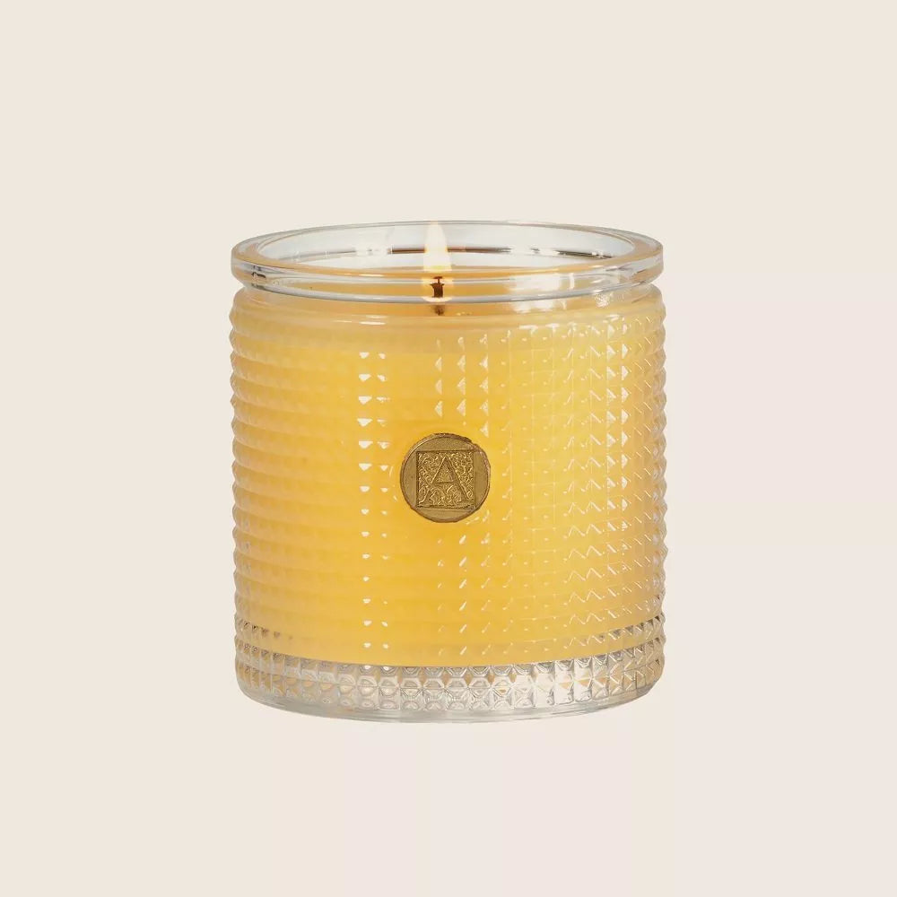 Aromatique Agave Pineapple Textured Glass Candle