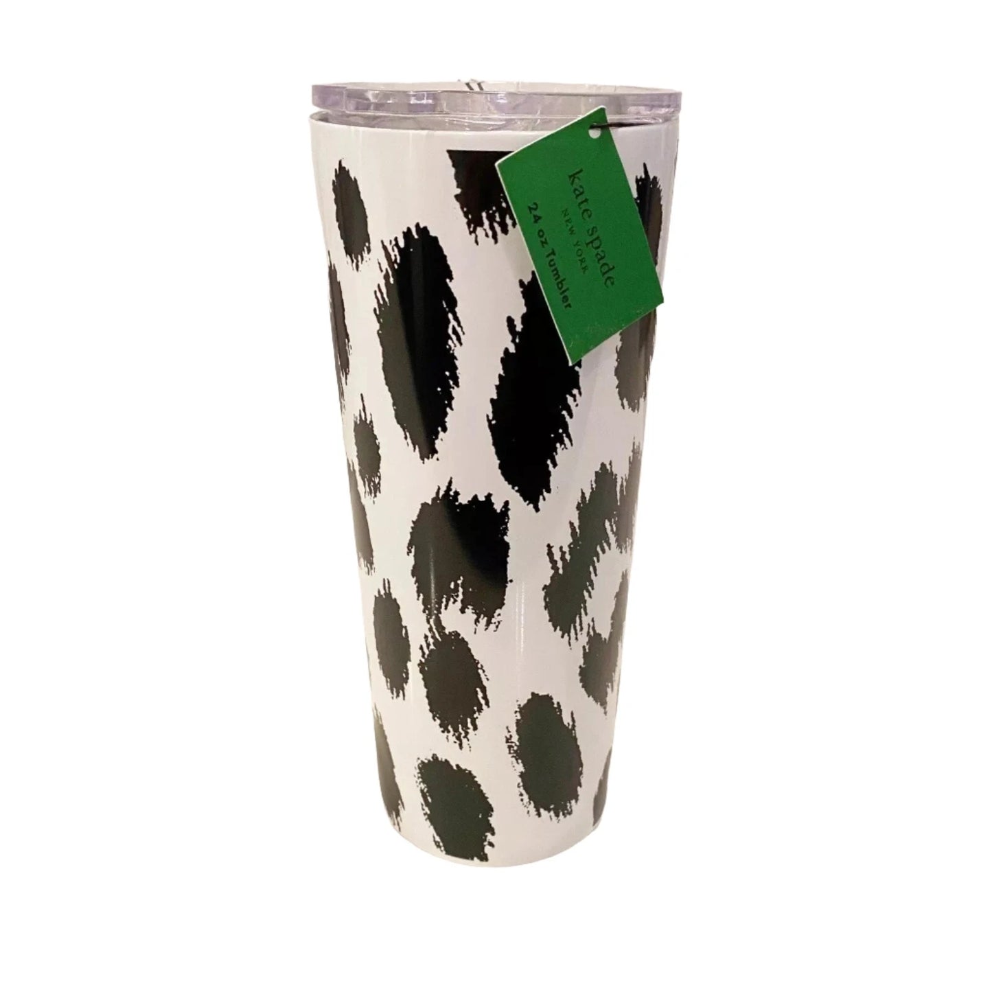 Kate Spade Black and White Leopard 24oz Tumbler