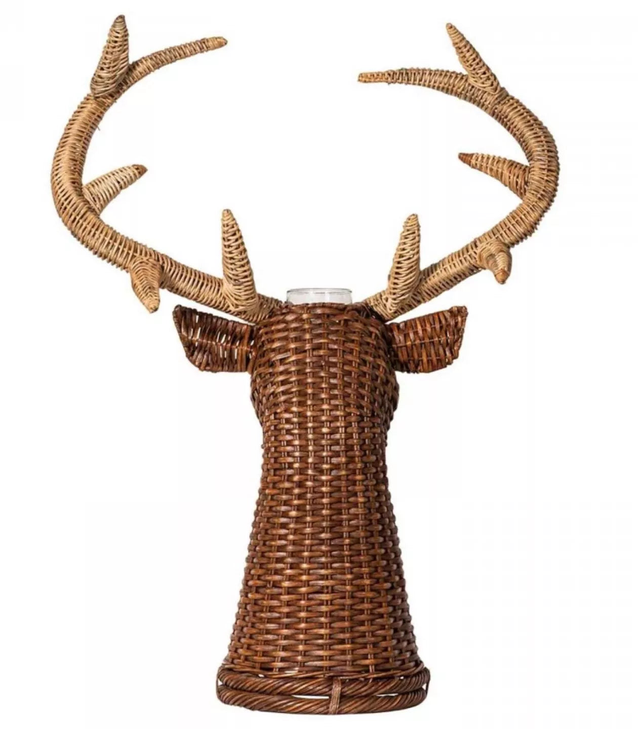 Juliska Willow Wicker Woven Stag Vase 31"