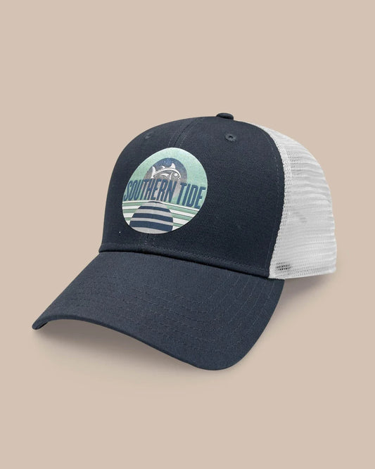 Southern Tide Skipjack and Stripes Navy Trucker Hat