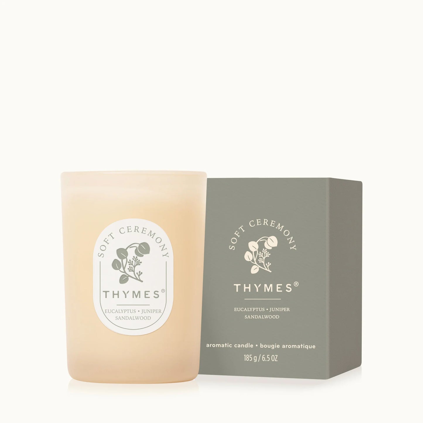 Thymes Soft Ceremony 6.5 oz Poured Candle