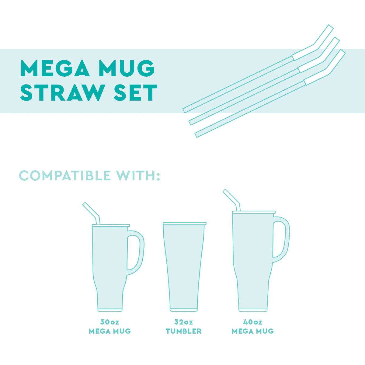 Swig Reusable Mega Mug Straws