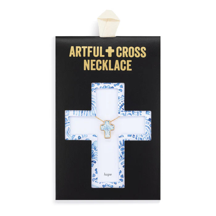Demdaco Artful Cross Necklace Hope