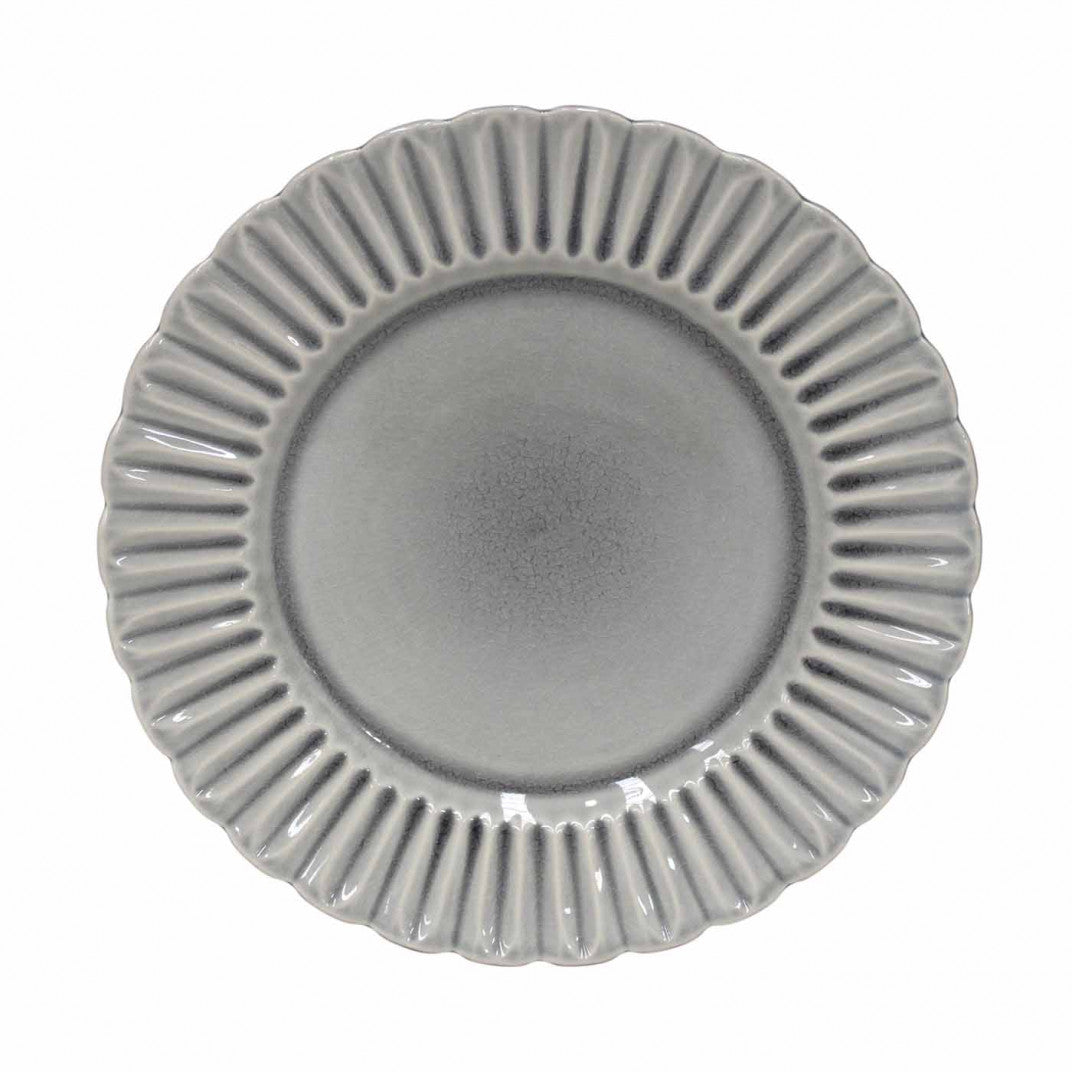 Costa Nova Cristal Grey Craquelee Dinner Plate