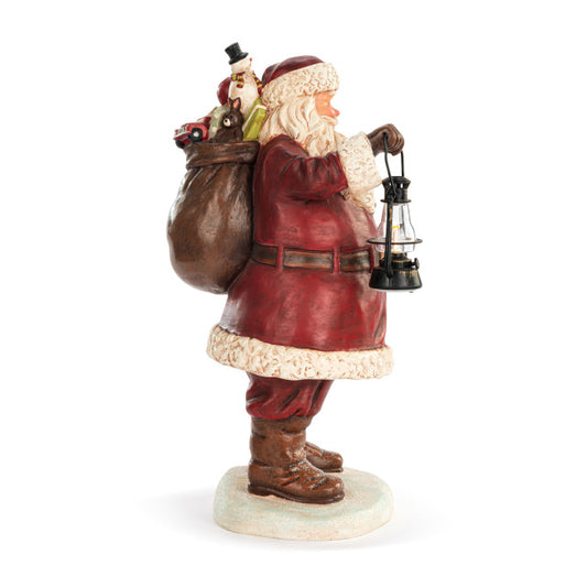 Demdaco Lit Large Santa with Lantern Centerpiece