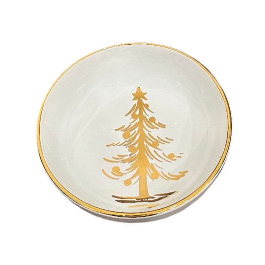 Vietri Medici Natale Christmas Tree Pasta Bowl