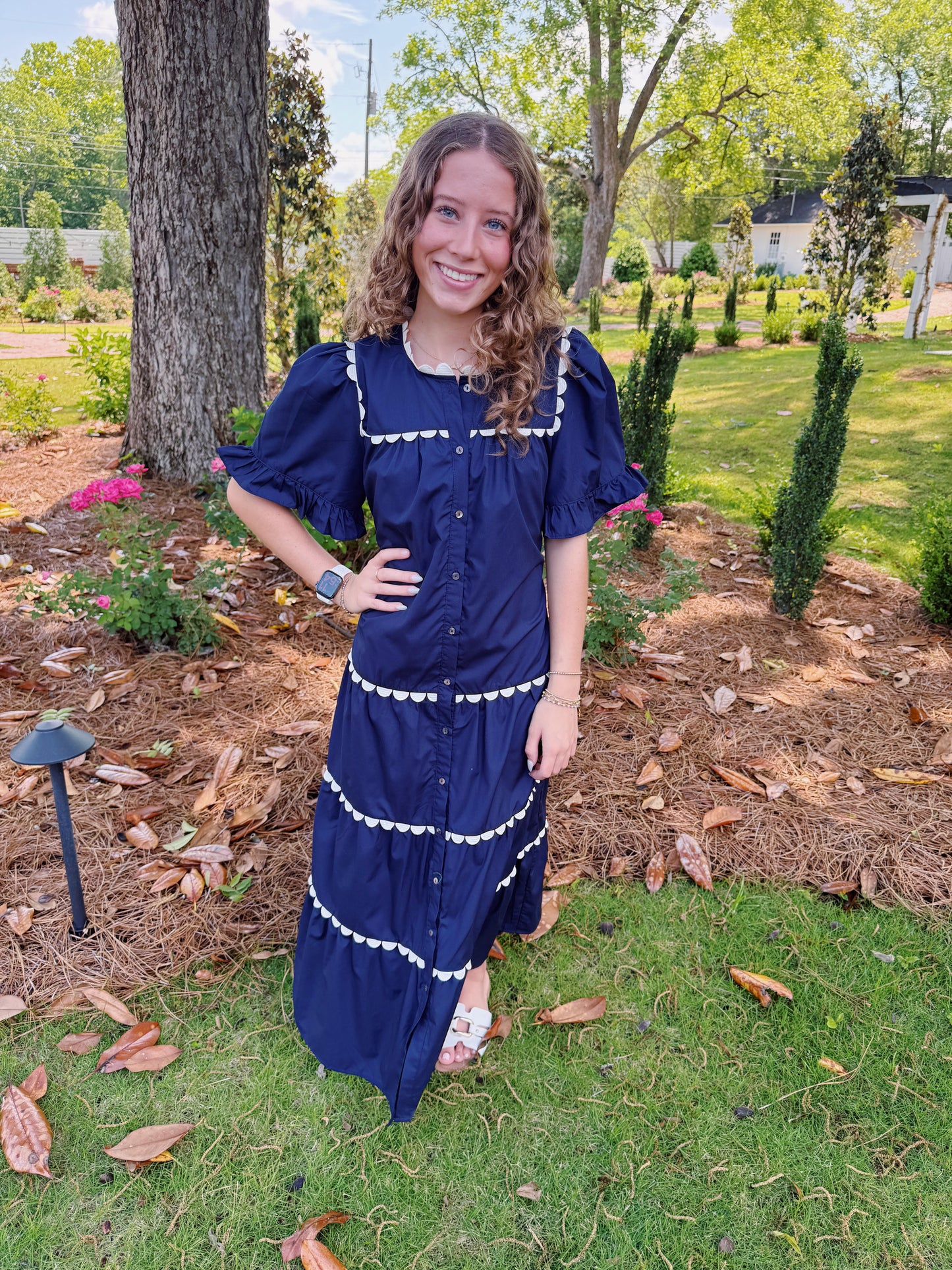 Navy Elegance Maxi Dress