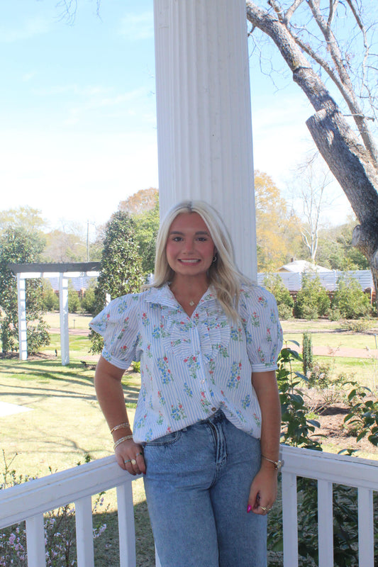 Seaside Bloom Top