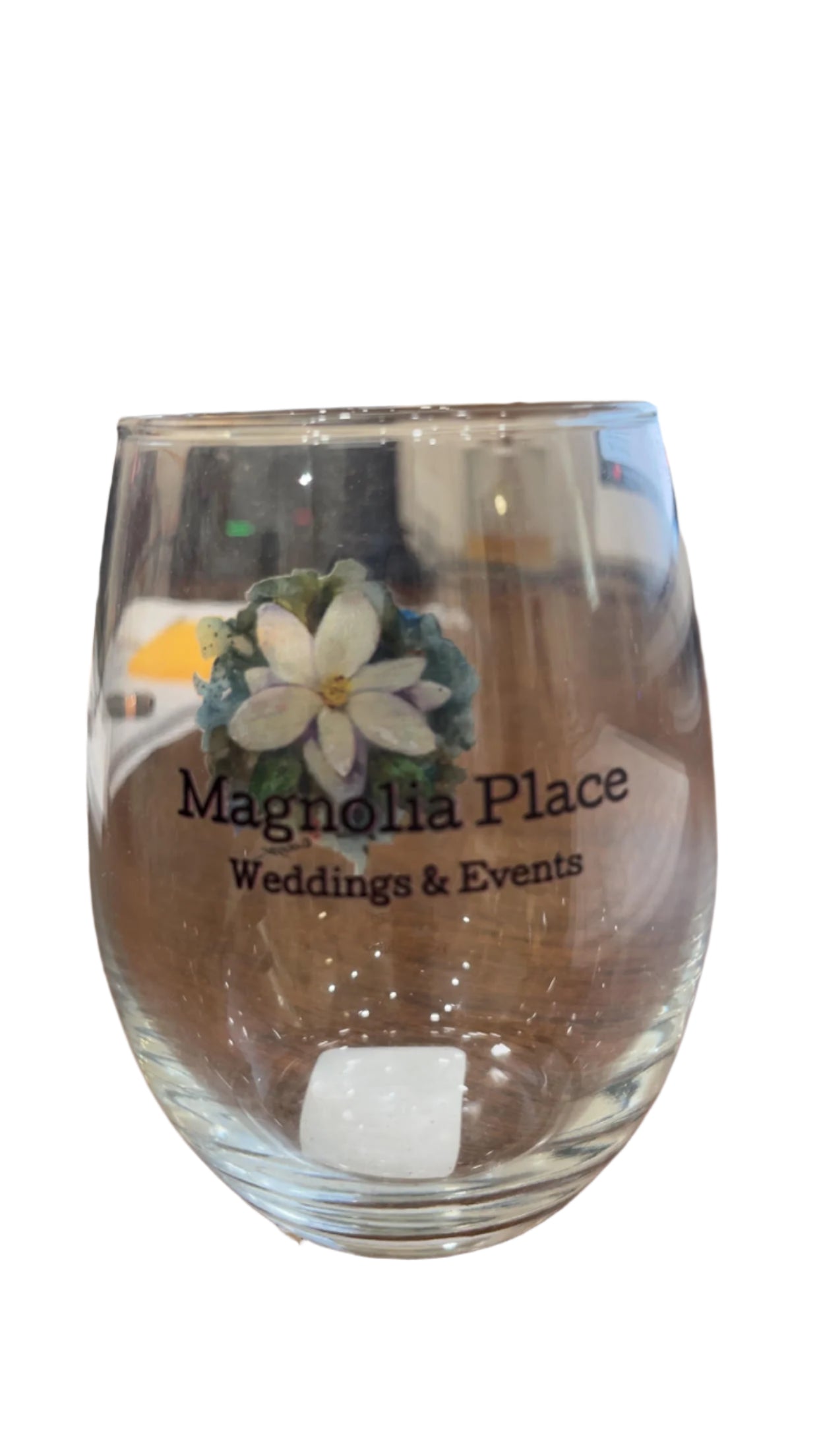 Magnolia Place Stemless Wine Glass