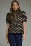 The Black & Ivory Floral Top
