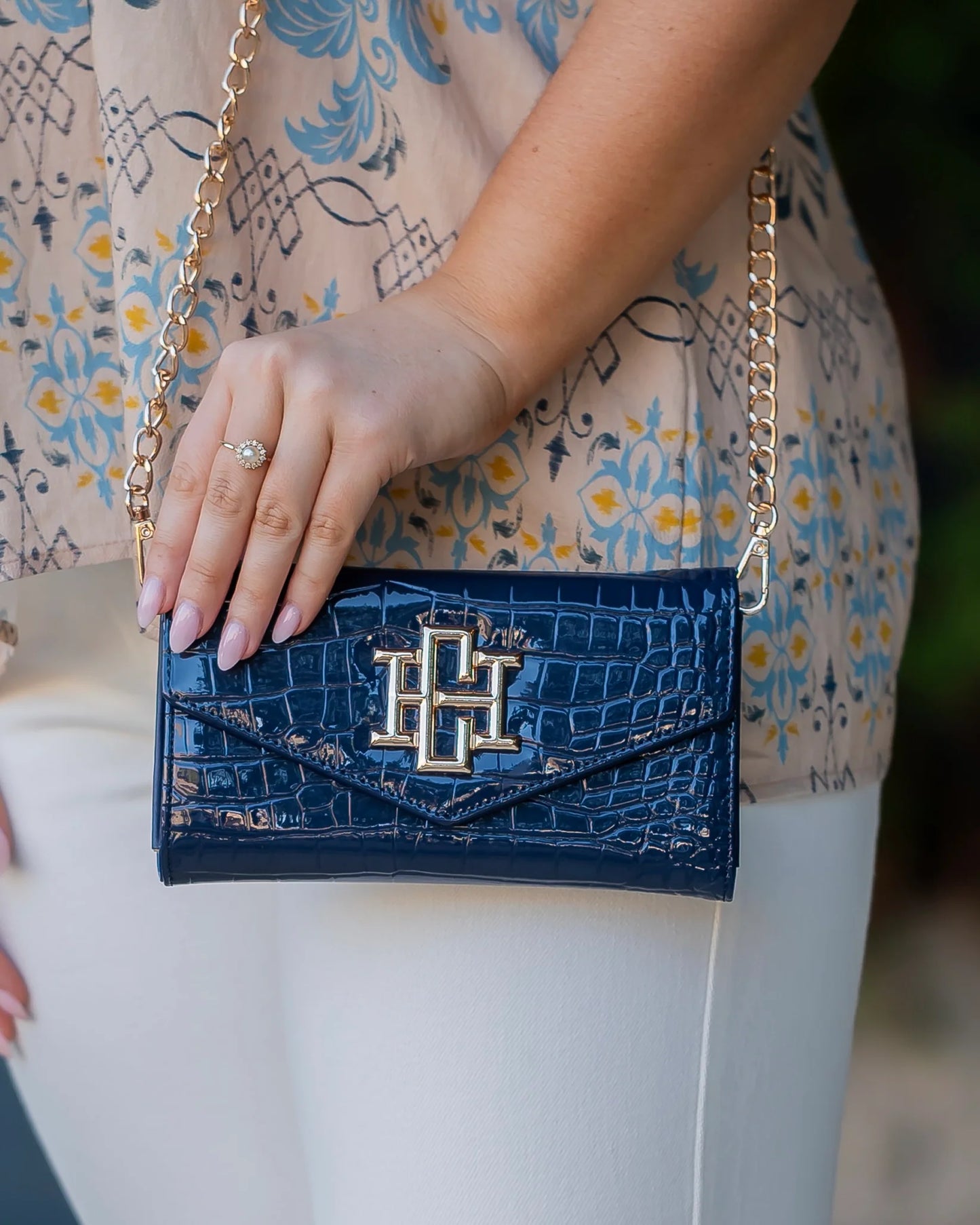 Caroline Hill Carlington Clutch/Crossbody Navy