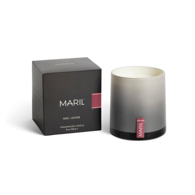 Demdaco Maril Rose + Leather 8 oz. Candle