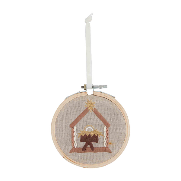 Mudpie Nativity Scene Embroidered