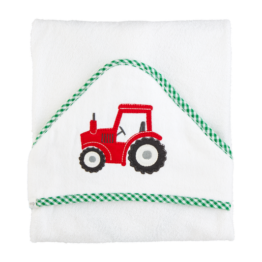 Mud Pie Tractor Hooded Towel