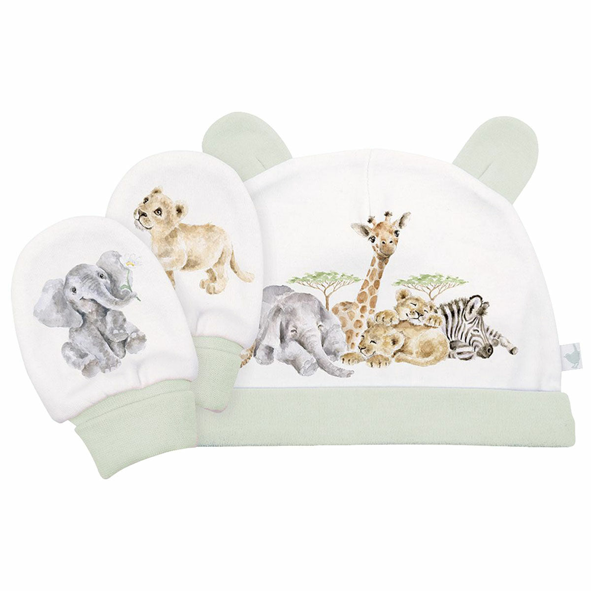 Wrendale Designs Little Savannah Hat and Mittens Set